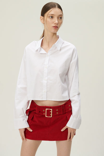 storets.com Lucy Open Back Crop Shirt