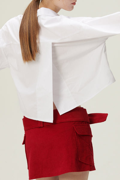 storets.com Lucy Open Back Crop Shirt