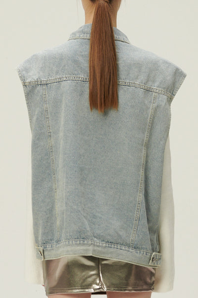storets.com Hada Denim Vest and Jacket Set