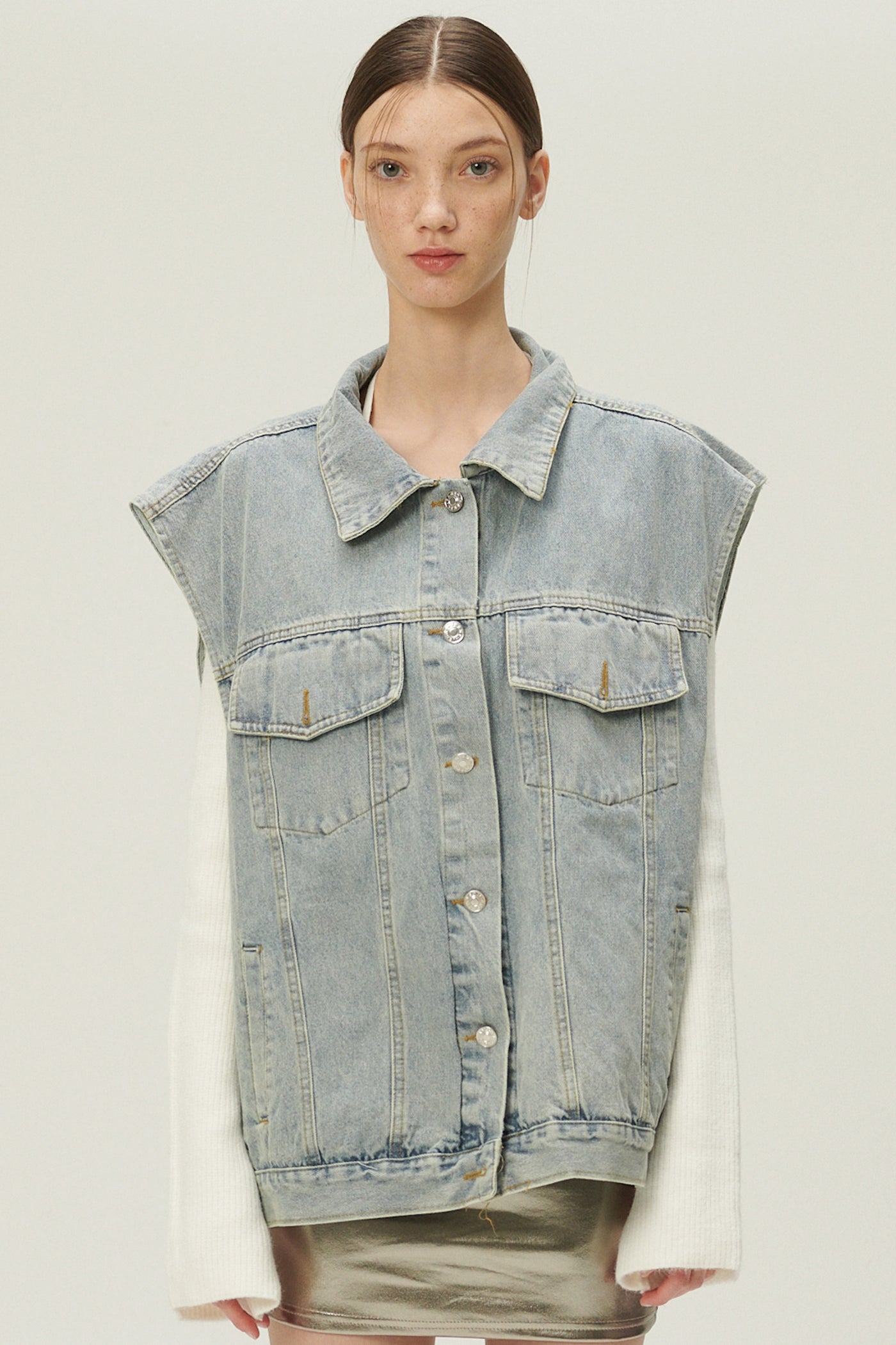storets.com Hada Denim Vest and Jacket Set