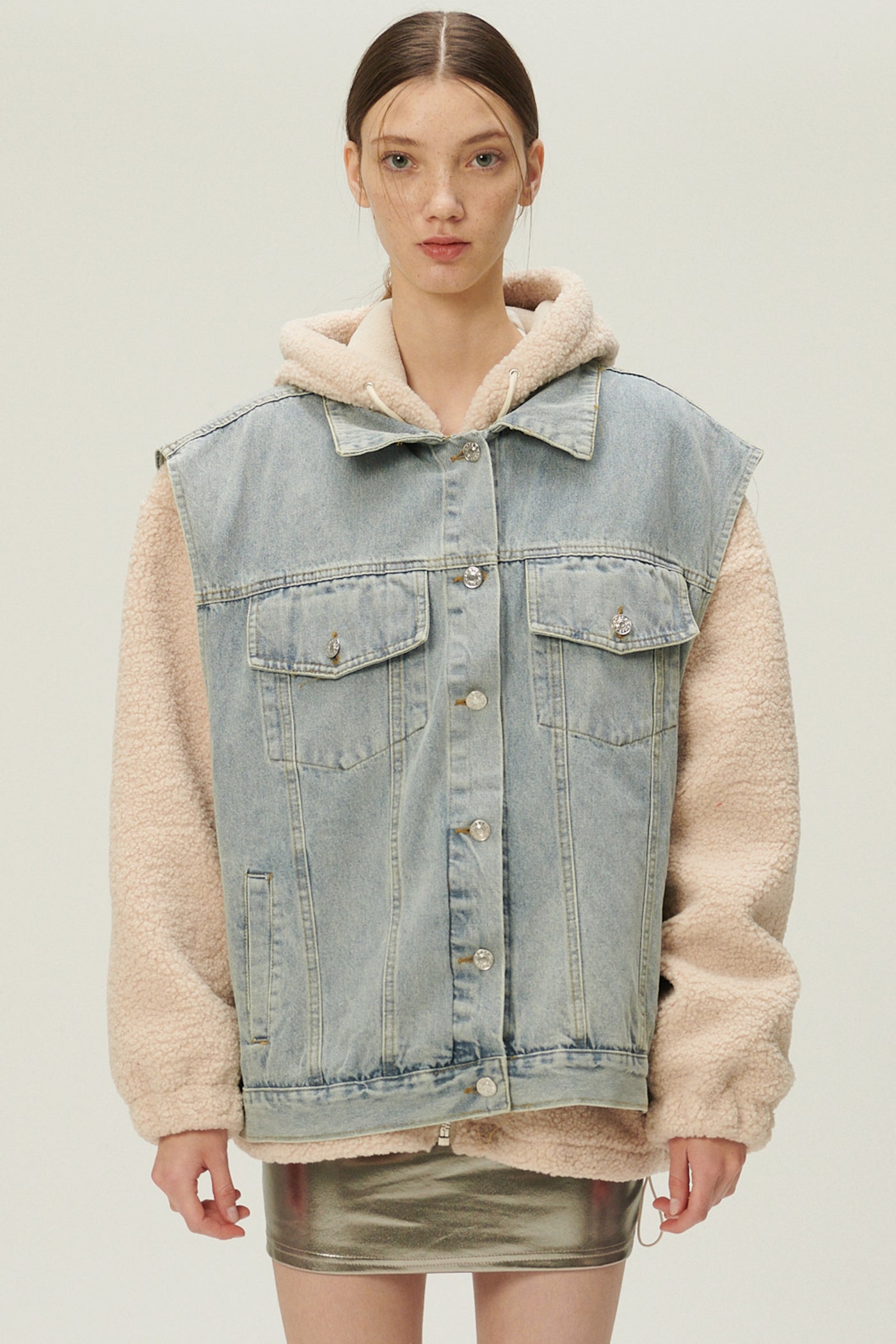 storets.com Hada Denim Vest and Jacket Set