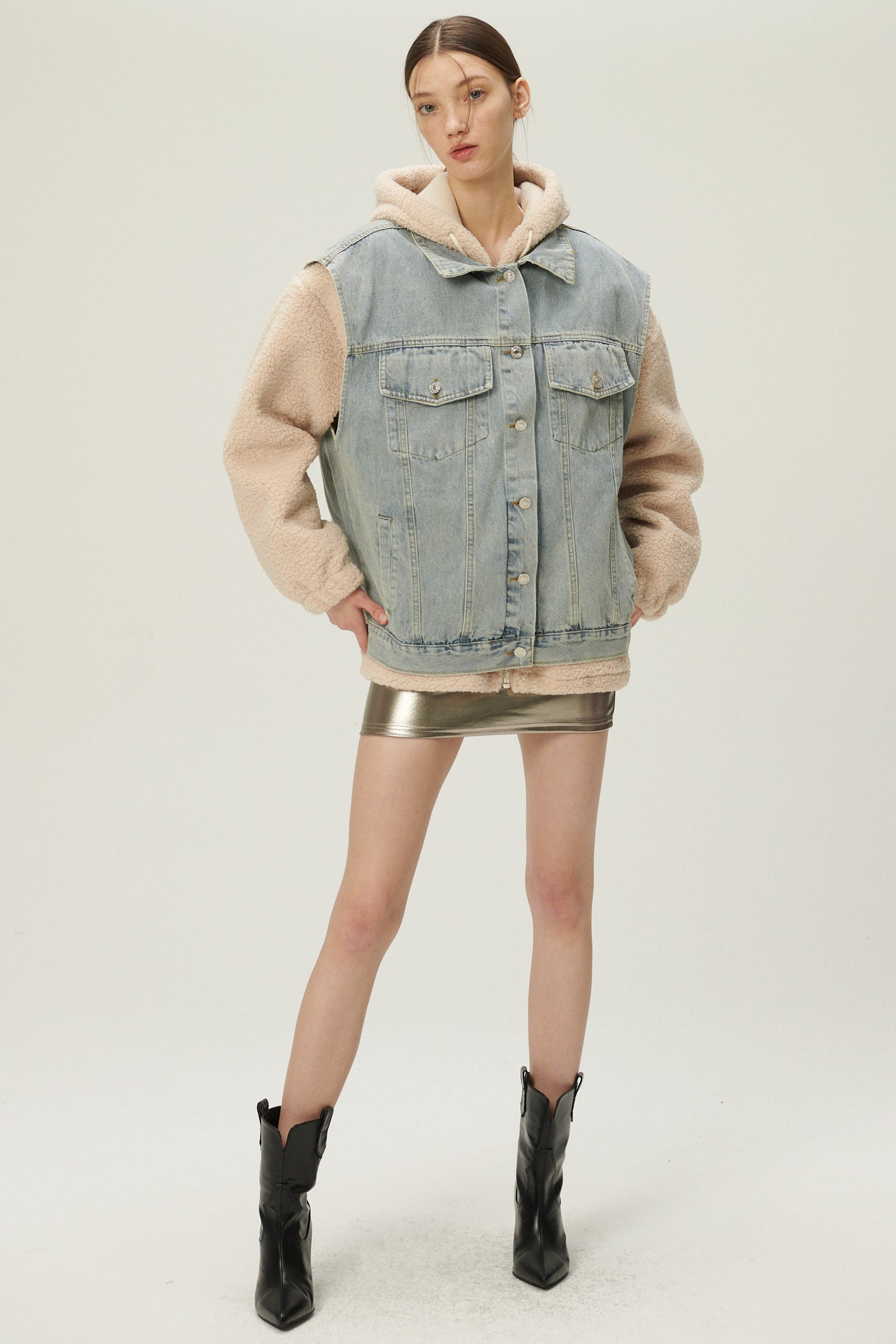 storets.com Hada Denim Vest and Jacket Set