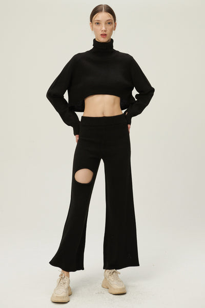 storets.com Mia Cropped Turtleneck Sweater