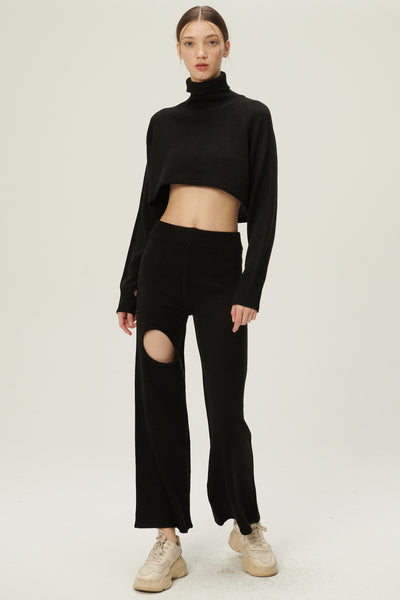 storets.com Mia Cropped Turtleneck Sweater