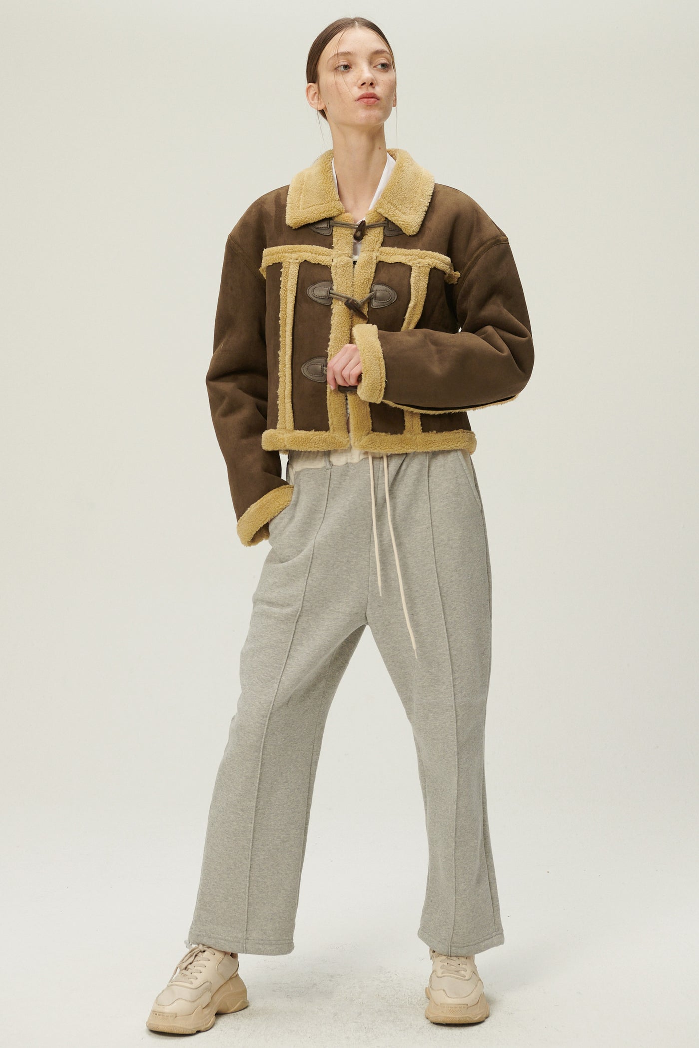 storets.com Helen Duffle Shearling Jacket