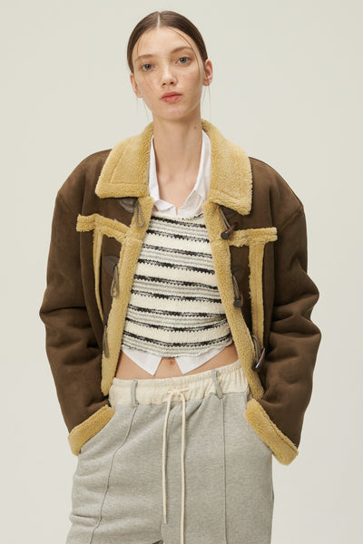 storets.com Helen Duffle Shearling Jacket