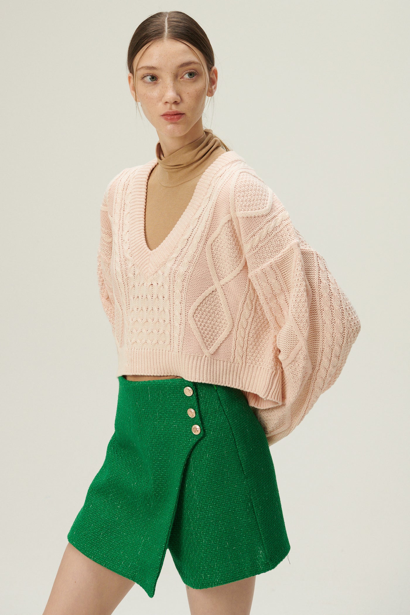 storets.com Joana V-neck Pattern Sweater