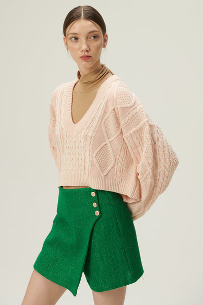storets.com Joana V-neck Pattern Sweater