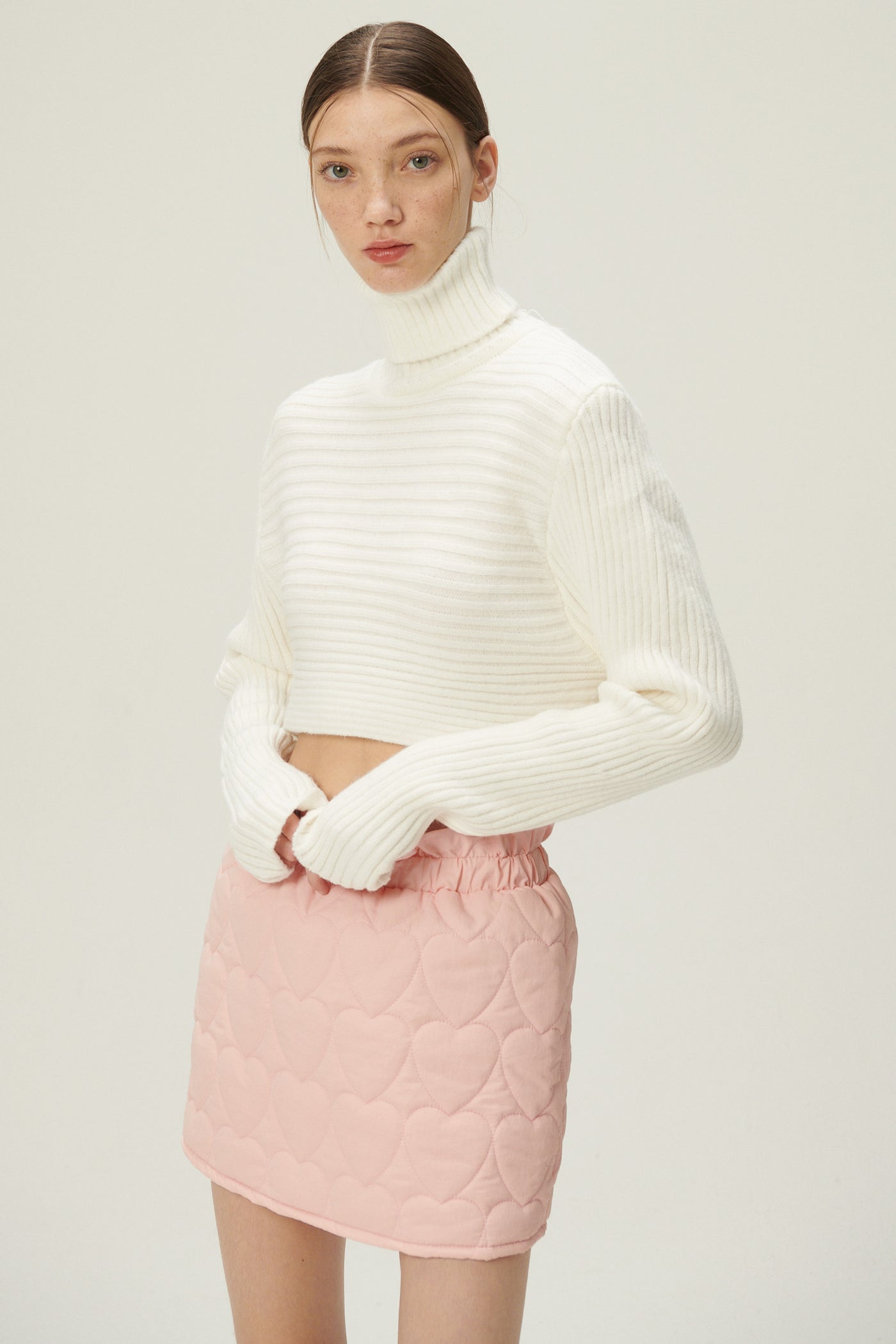 storets.com Hannah High Neck Ribbed Sweater