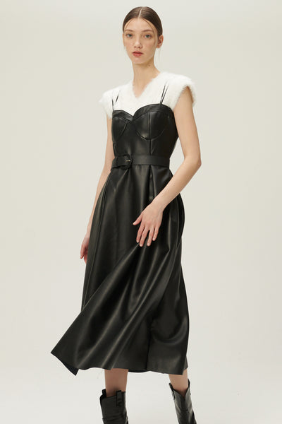 storets.com Belle Pleather Full Dress w/Belt