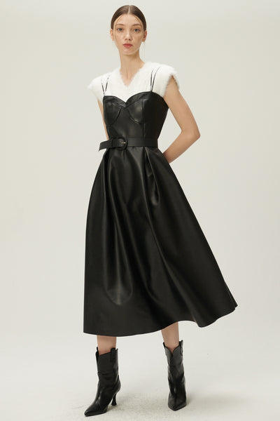storets.com Belle Pleather Full Dress w/Belt