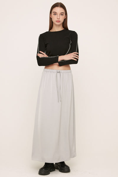 storets.com Elia Satin Maxi Skirt