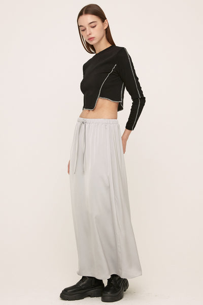 storets.com Elia Satin Maxi Skirt