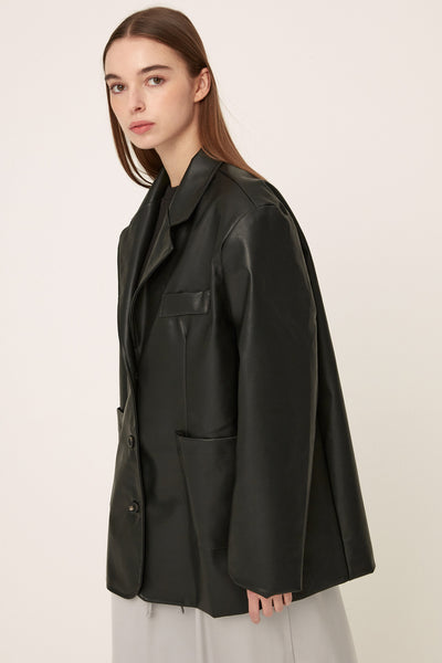 storets.com Peyton Pleather Overfit Blazer