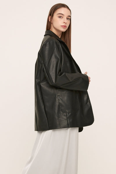 storets.com Peyton Pleather Overfit Blazer