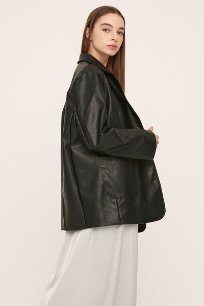 storets.com Peyton Pleather Overfit Blazer