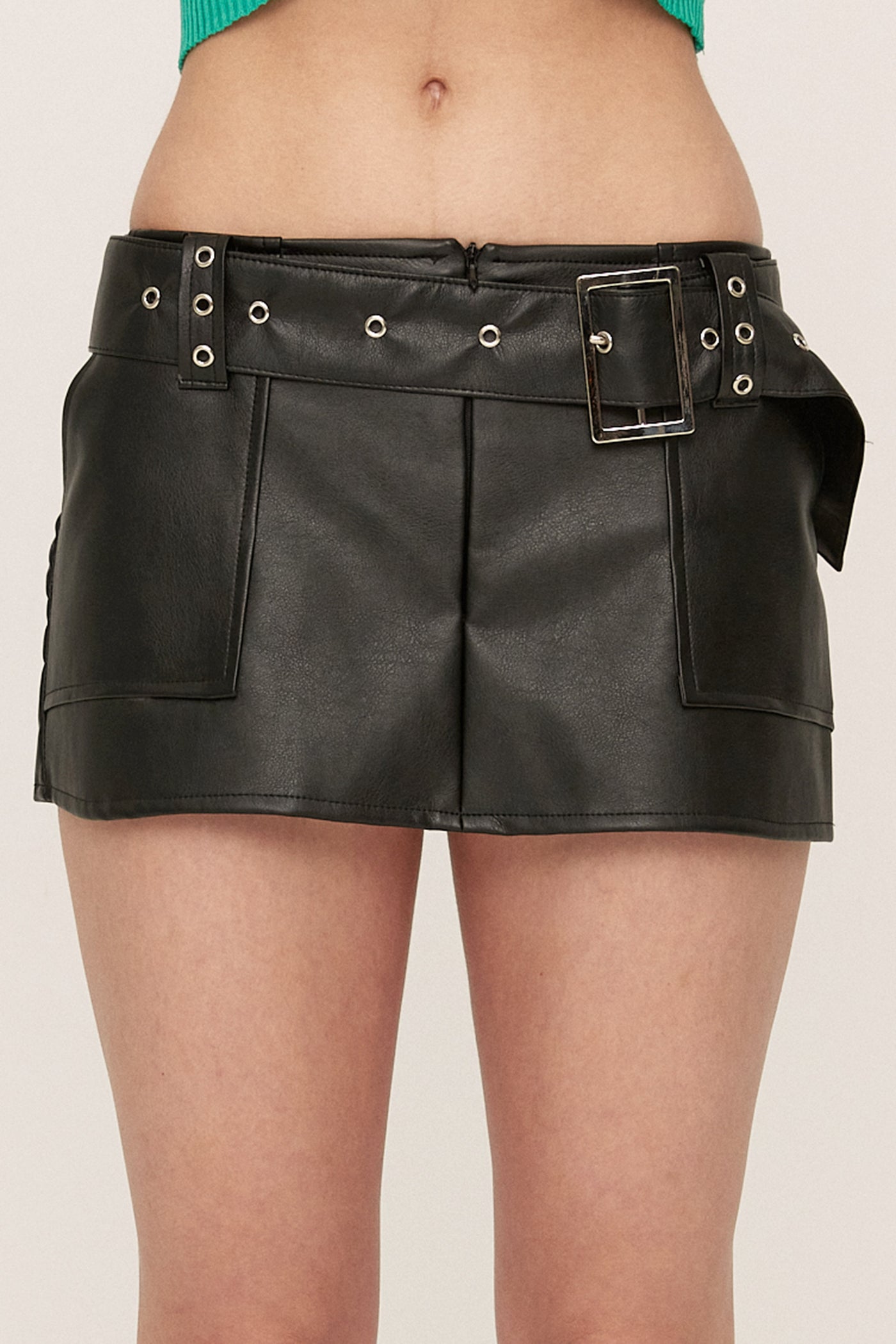 storets.com Blythe Pleather Mini Skirt