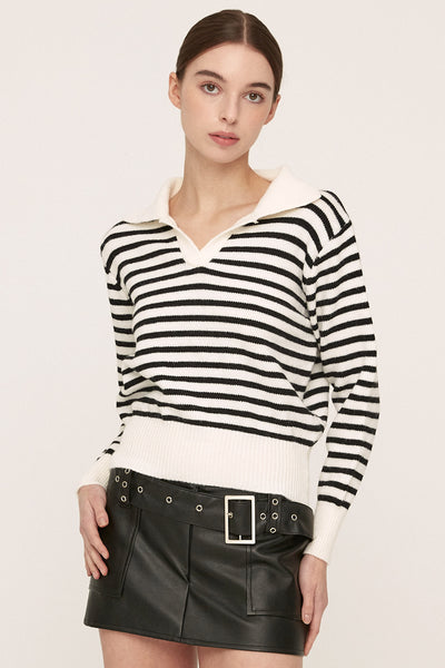 storets.com Luna Striped Knitted Top