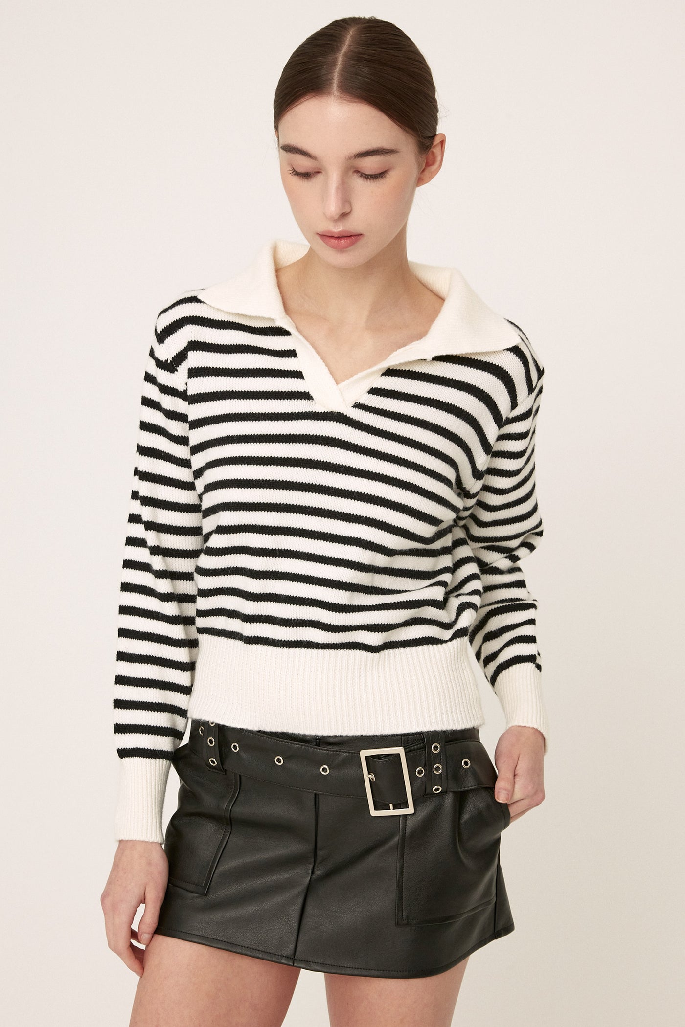 storets.com Luna Striped Knitted Top
