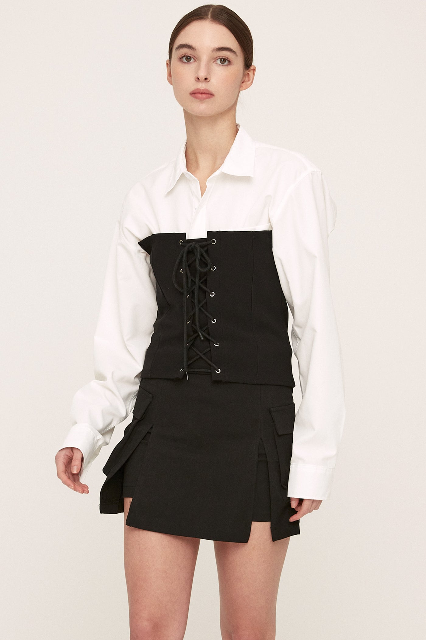 storets.com Arlie Front Slit Cargo Skirt