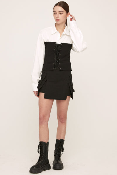 storets.com Arlie Front Slit Cargo Skirt