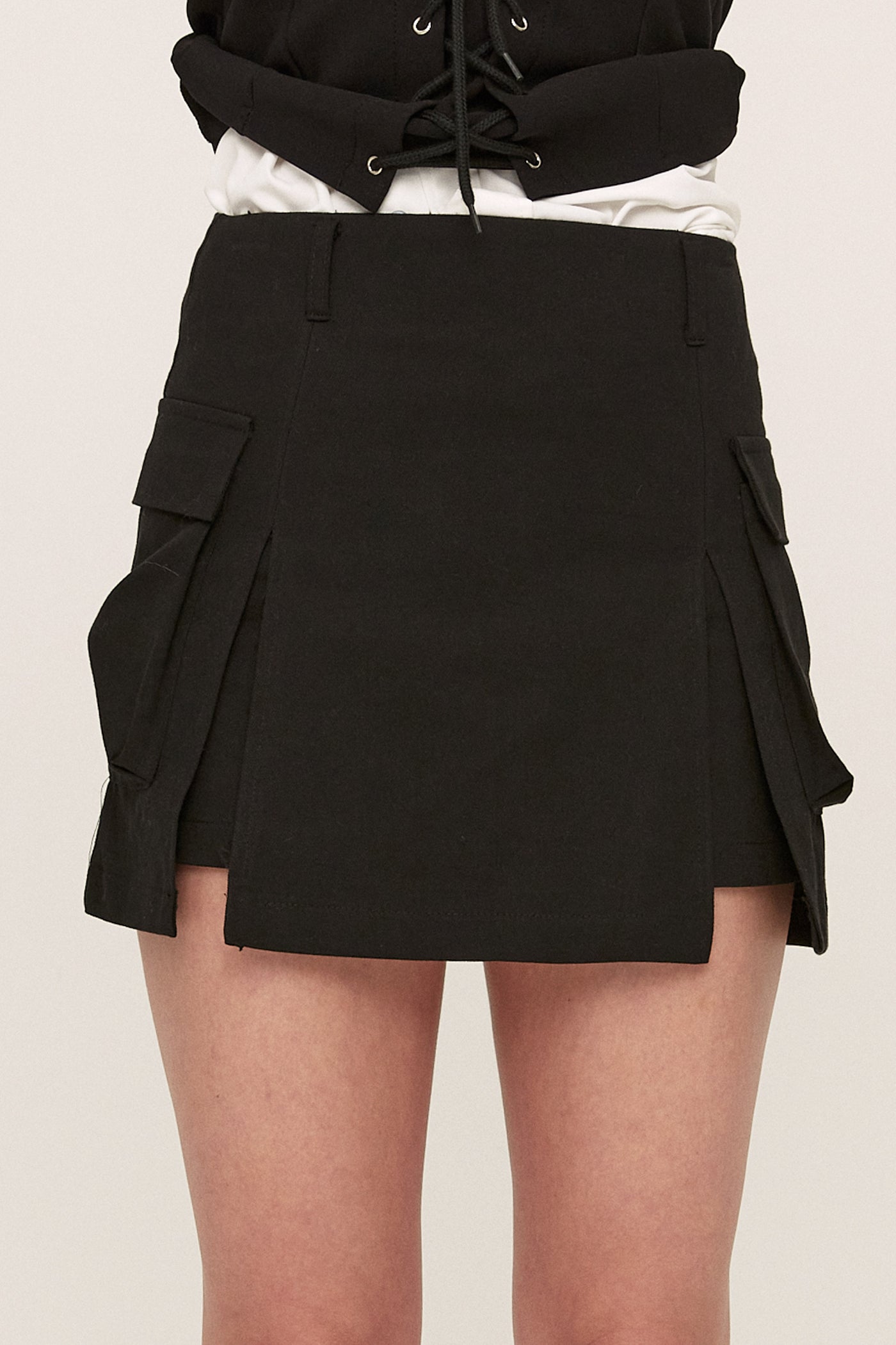 storets.com Arlie Front Slit Cargo Skirt