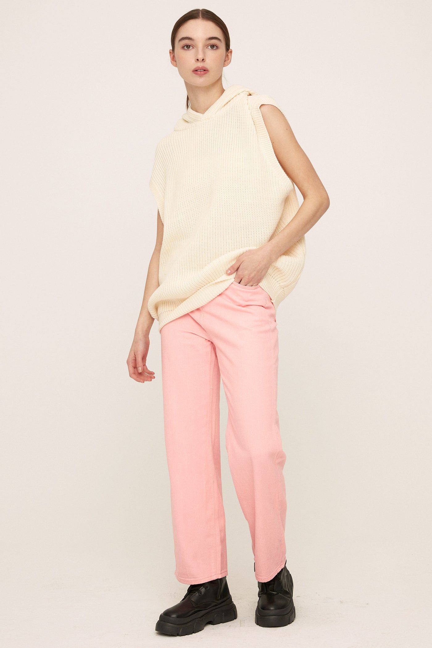 storets.com Rody Hooded Sleeveless Sweater