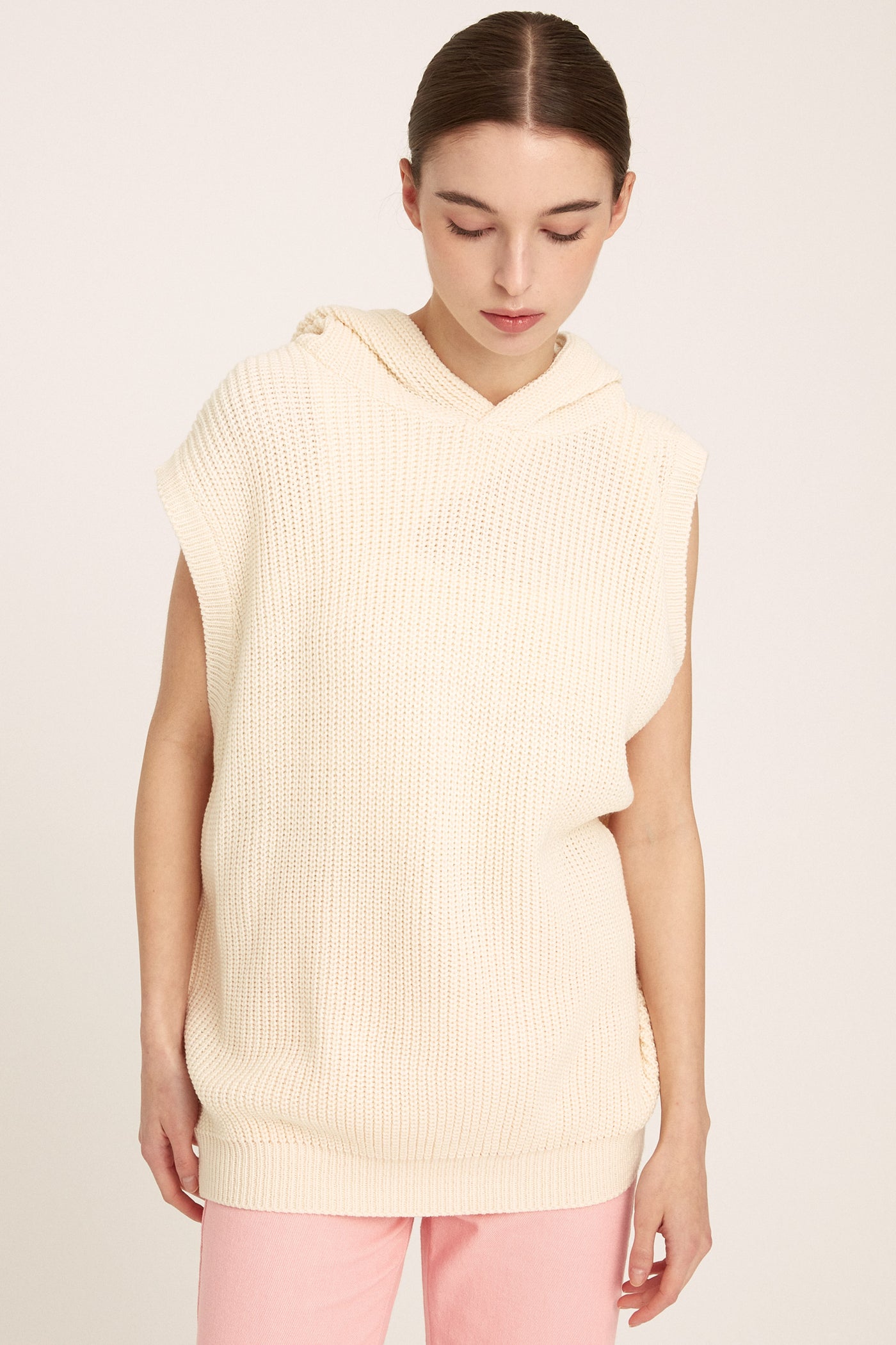 storets.com Rody Hooded Sleeveless Sweater