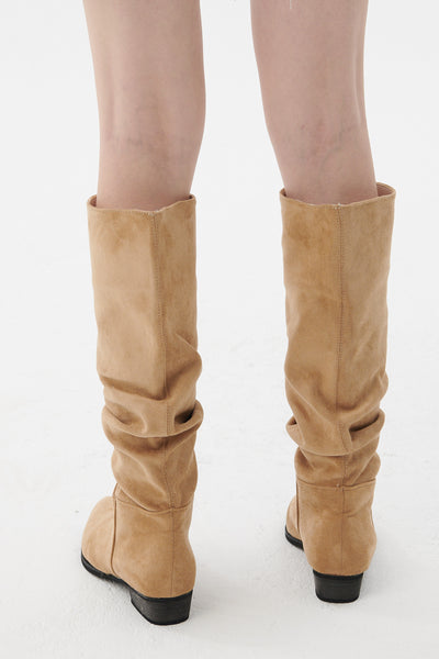 storets.com Wide-Leg Ruched Boots