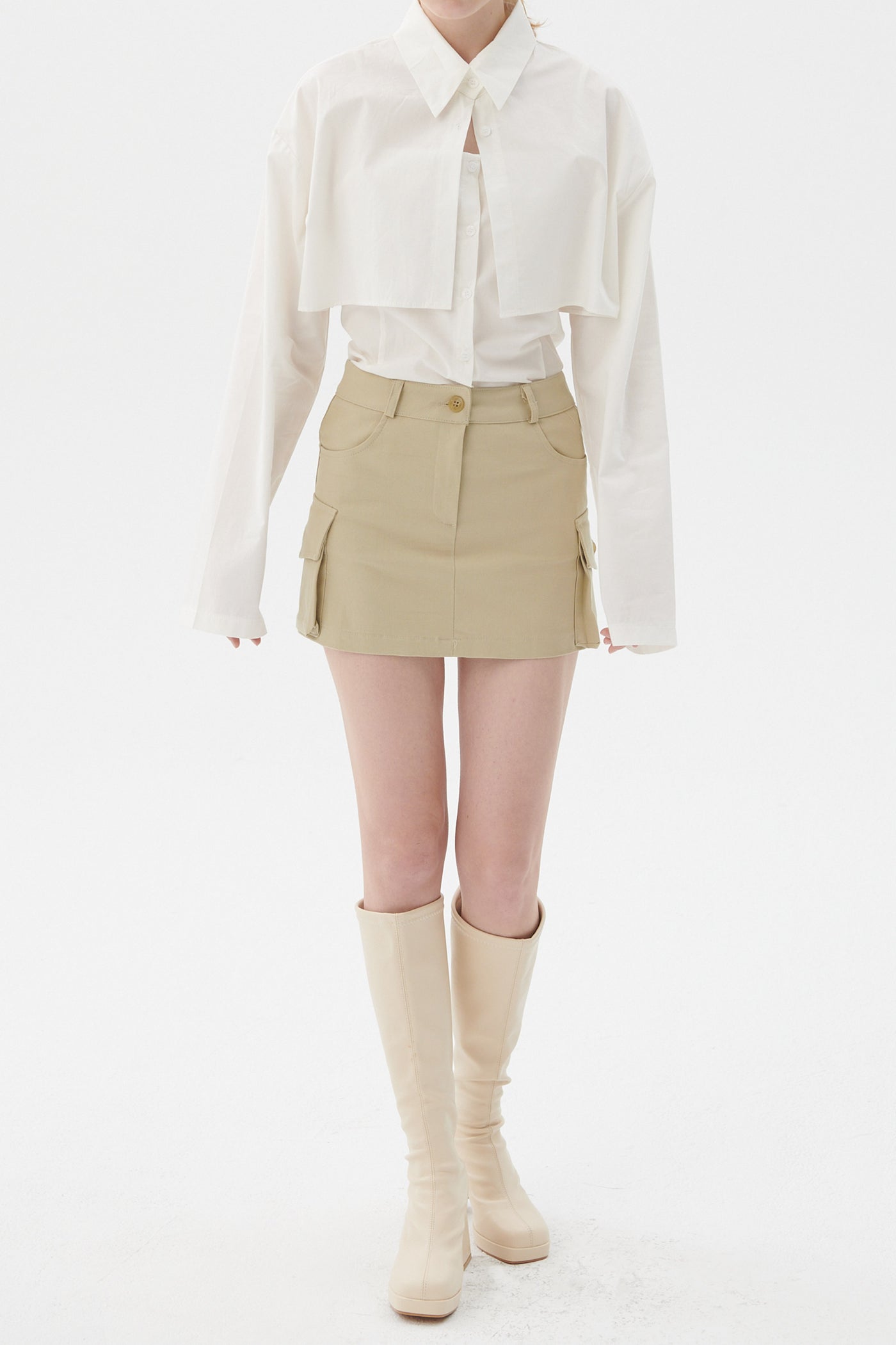 storets.com Leslie Cargo Mini Skirt