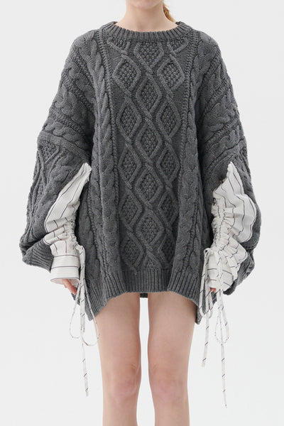 storets.com Sadie Shirt Combo Knit Pullover