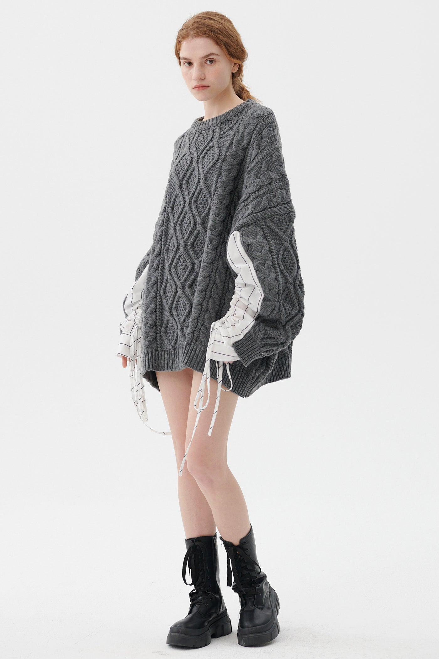 storets.com Sadie Shirt Combo Knit Pullover