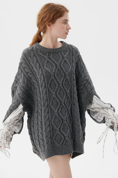 storets.com Sadie Shirt Combo Knit Pullover