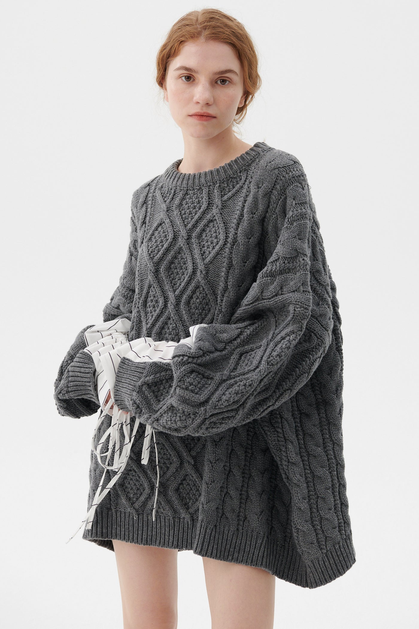 storets.com Sadie Shirt Combo Knit Pullover