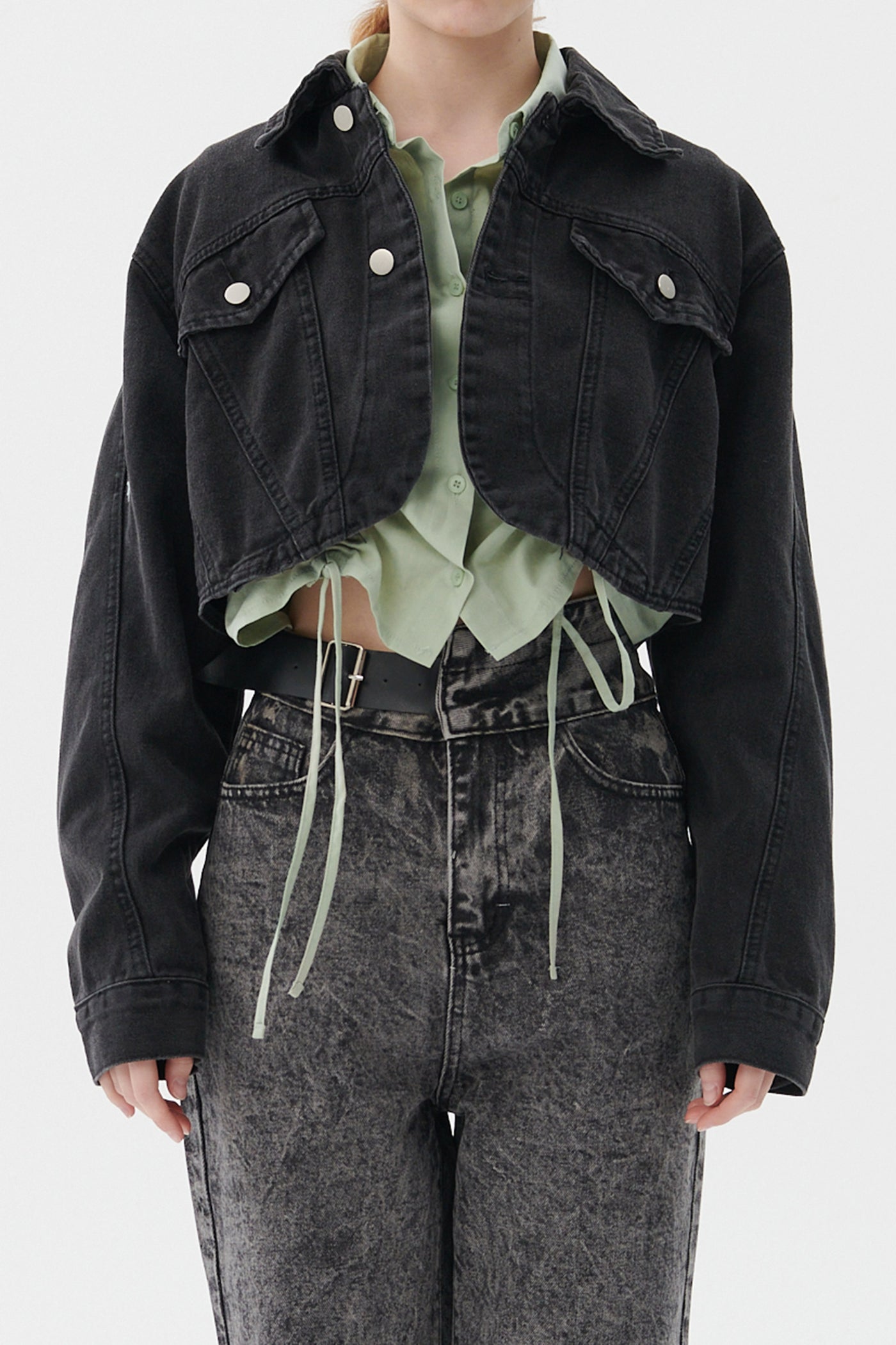 storets.com Lindsey Denim Cropped Jacket