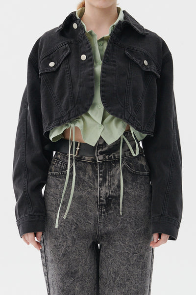 storets.com Lindsey Denim Cropped Jacket