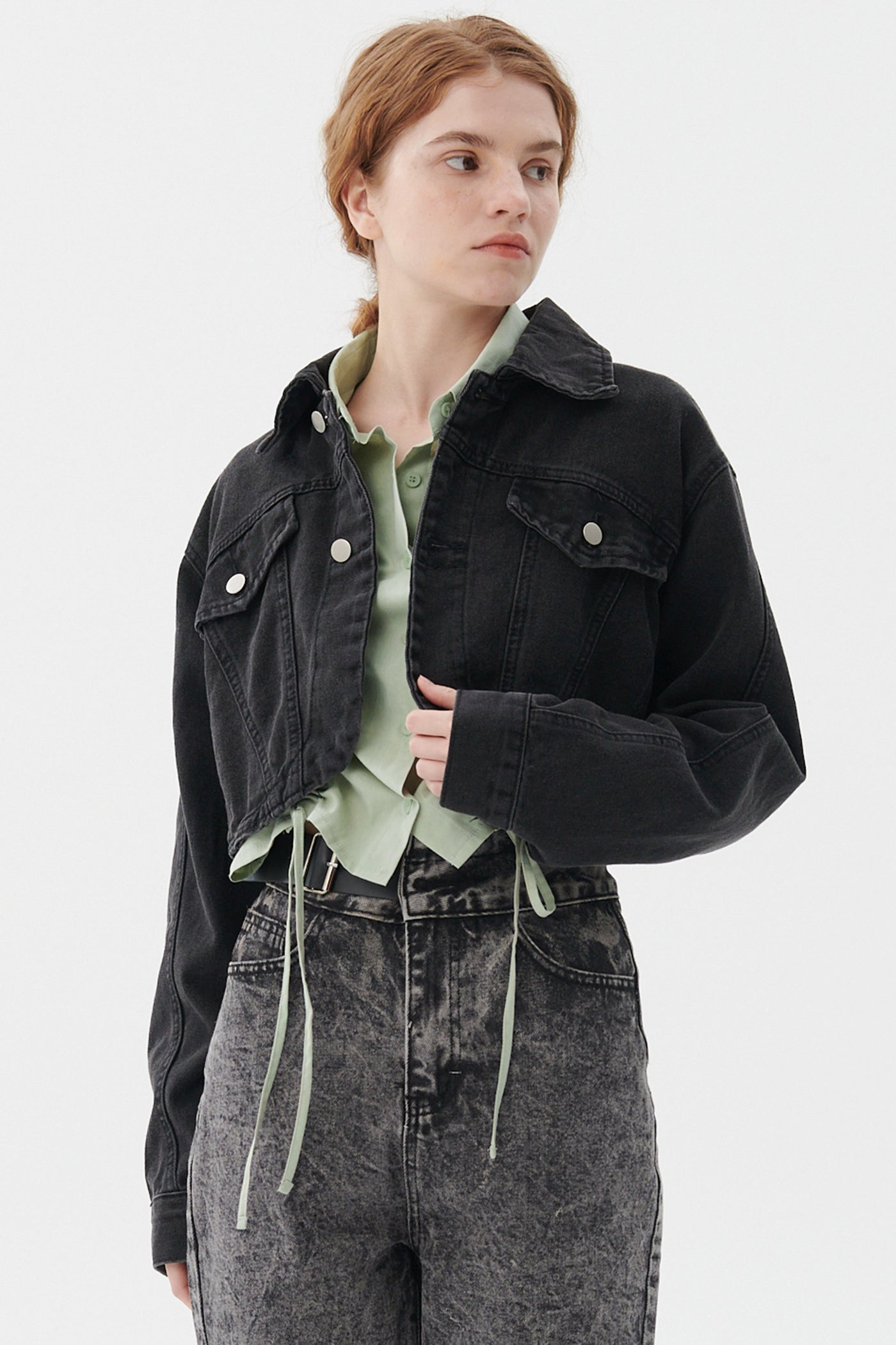 storets.com Lindsey Denim Cropped Jacket