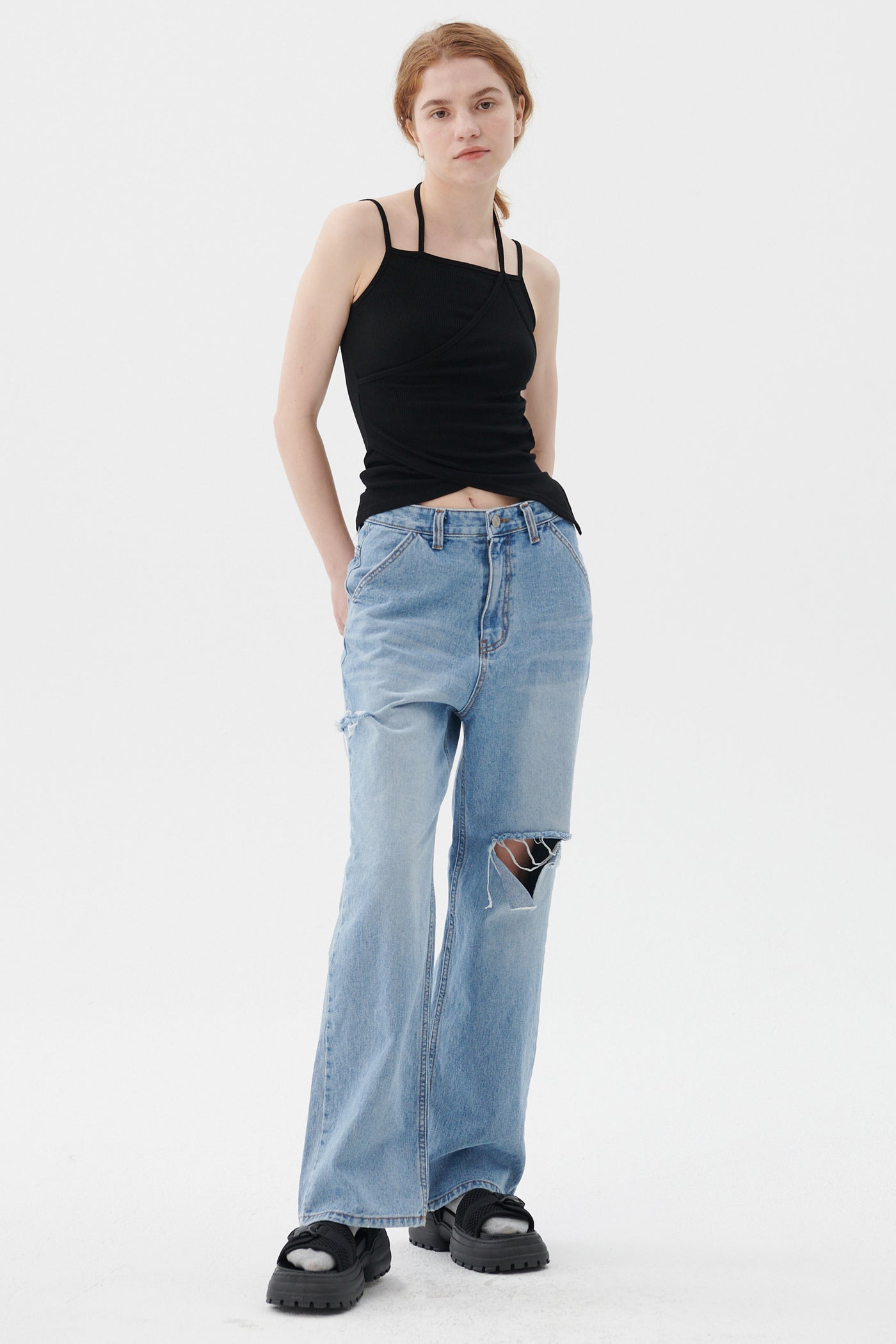 storets.com Cassidy Cutout Wide Jeans