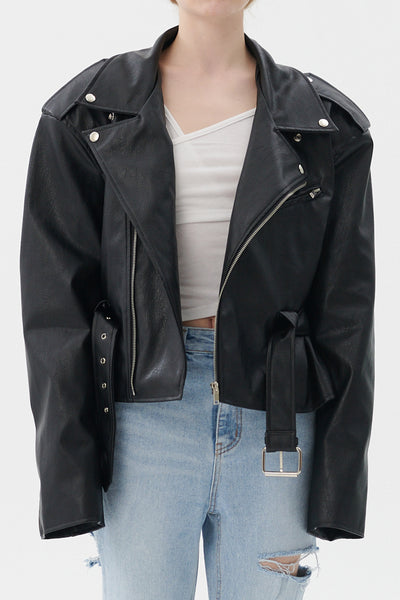 storets.com Megan Oversized Rider Jacket