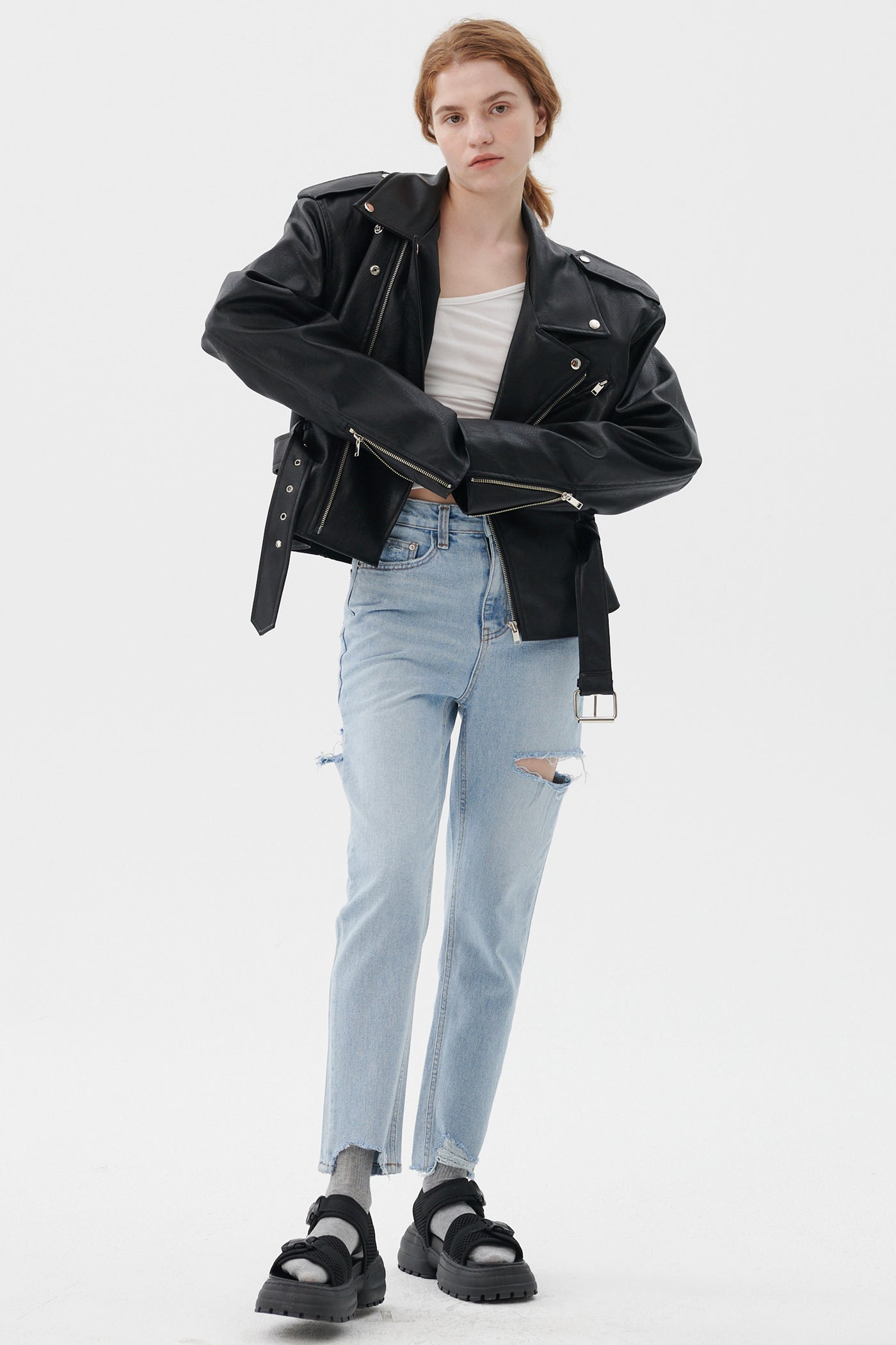storets.com Megan Oversized Rider Jacket