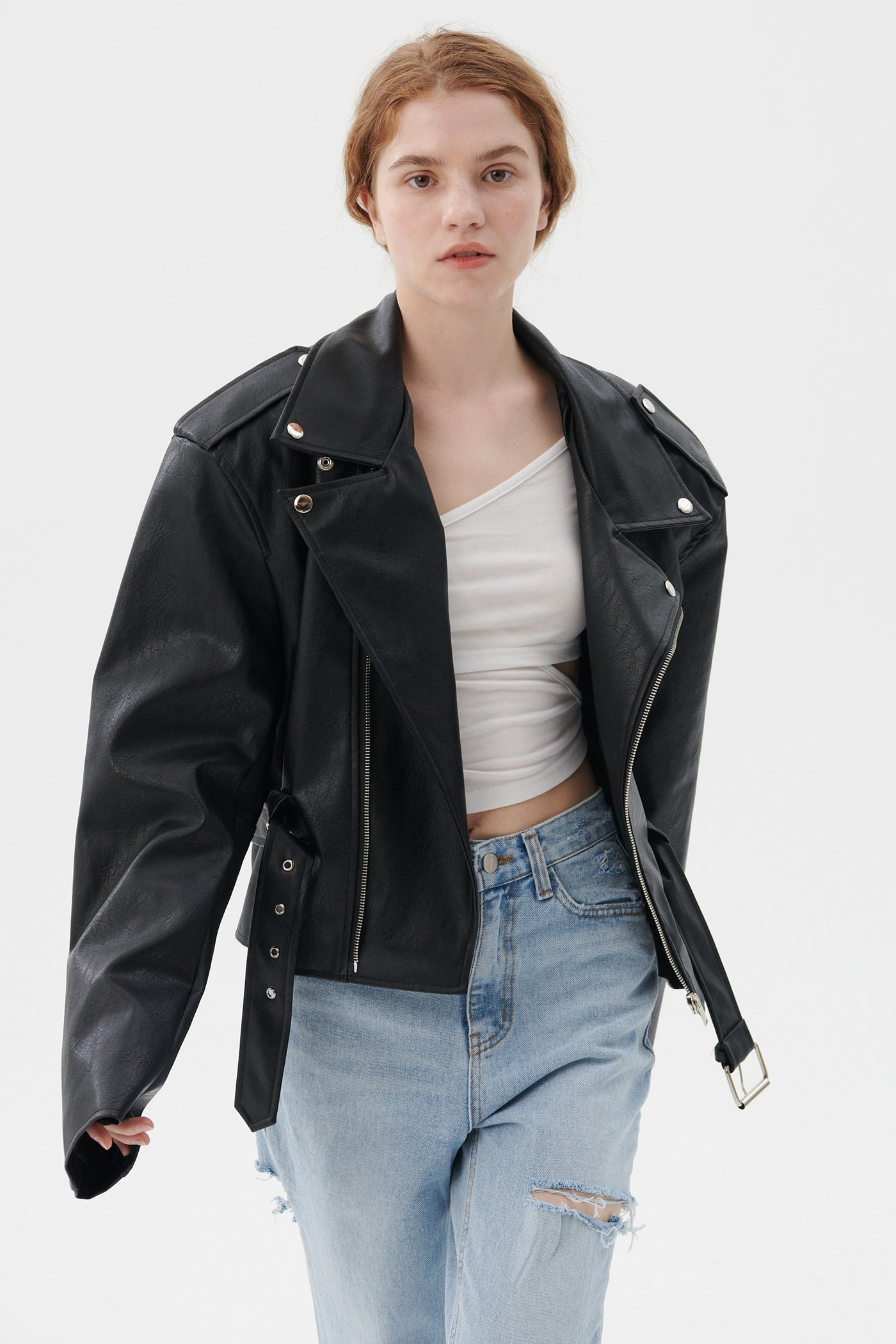 storets.com Megan Oversized Rider Jacket