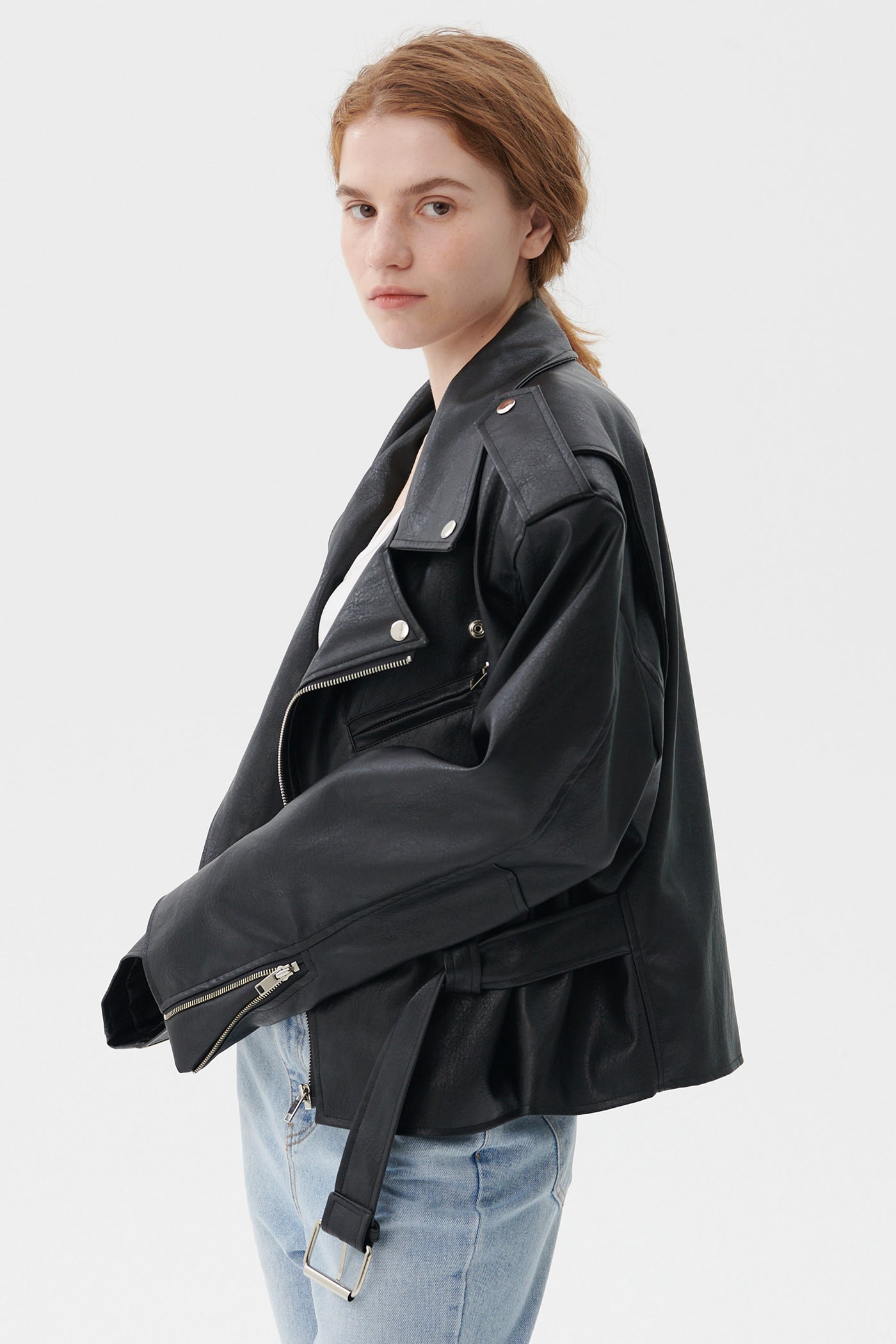 storets.com Megan Oversized Rider Jacket