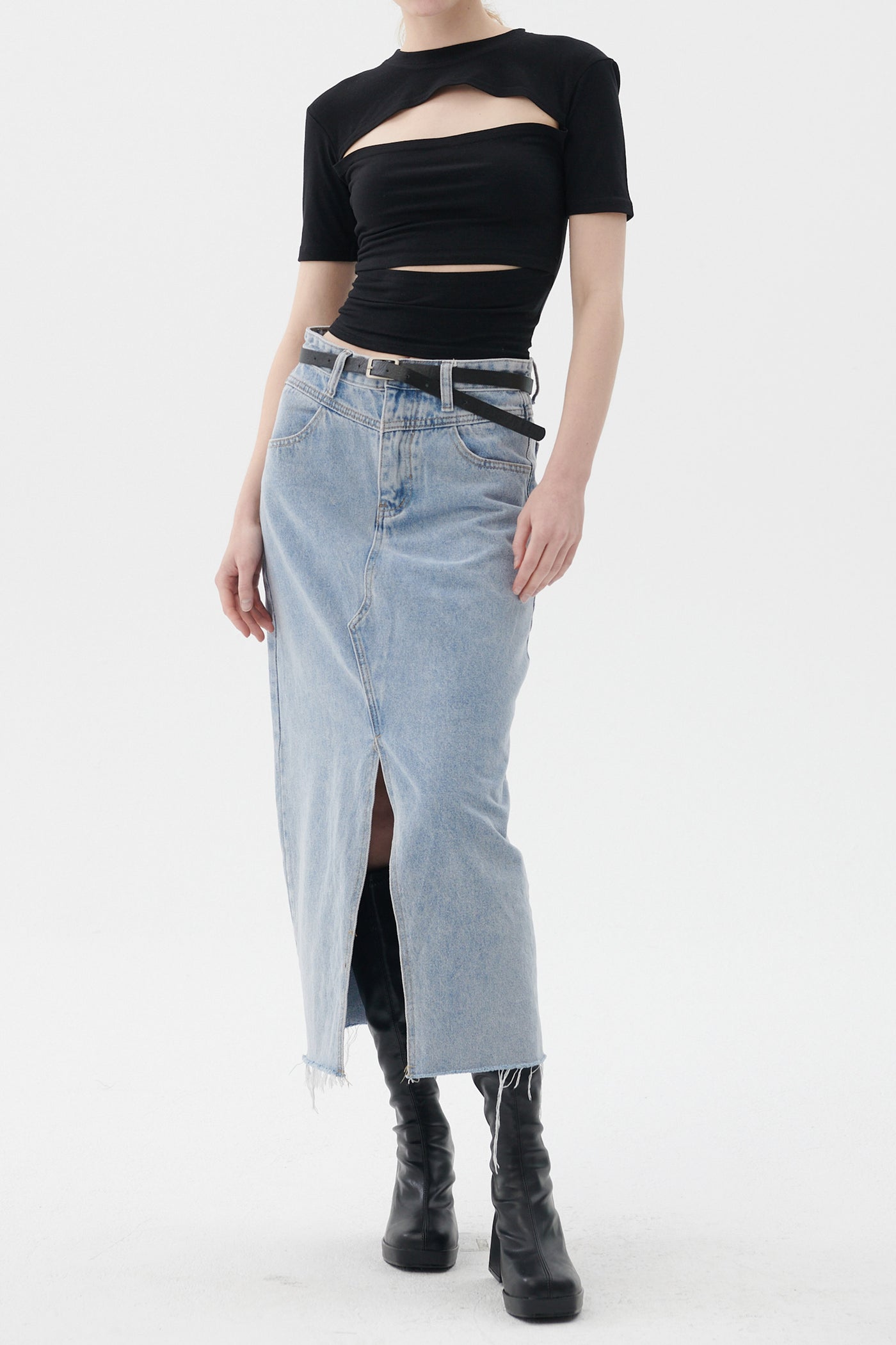 storets.com Peyton Denim Skirt