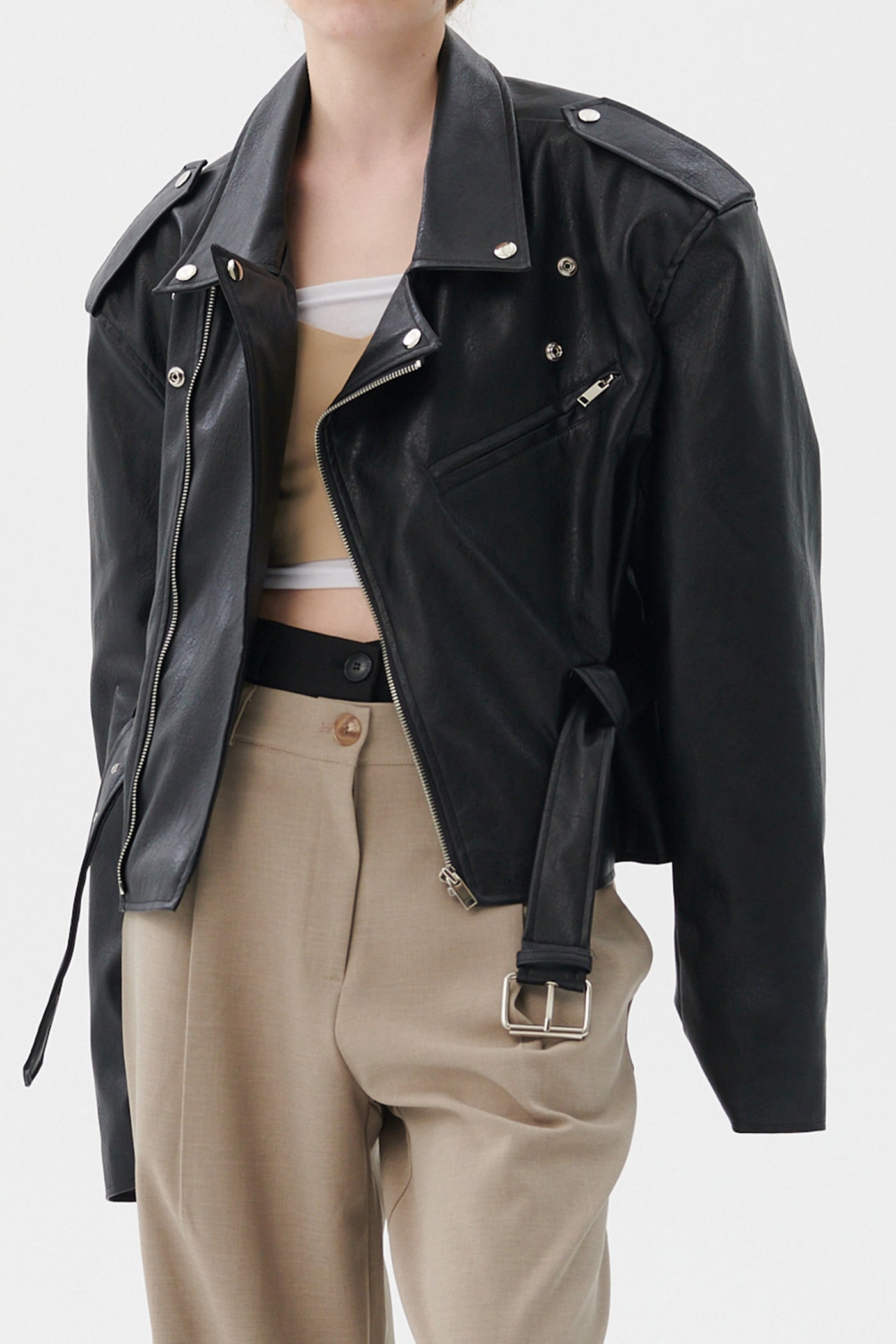 storets.com Megan Oversized Rider Jacket