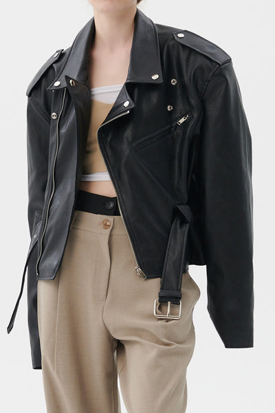 storets.com Megan Oversized Rider Jacket