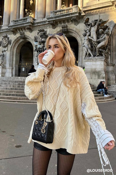 storets.com Sadie Shirt Combo Knit Pullover