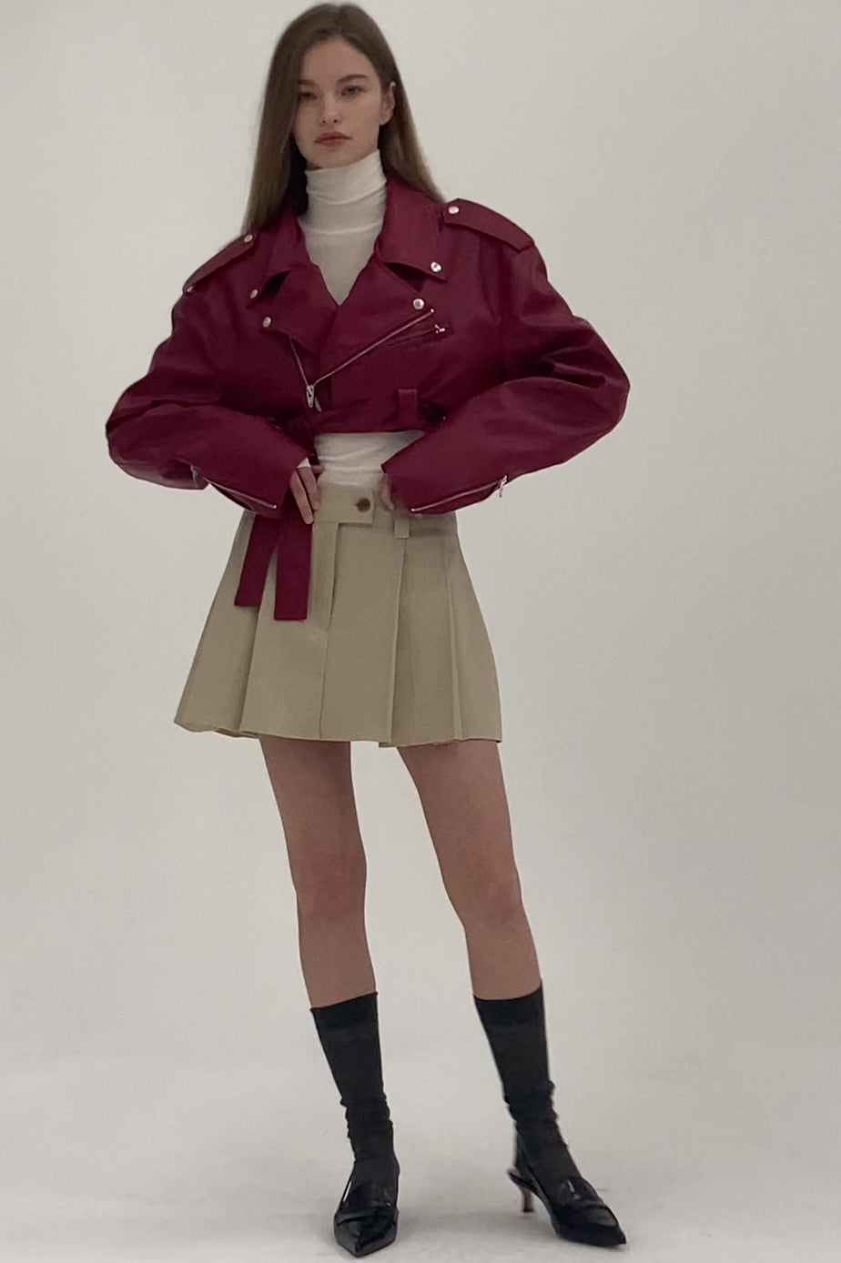 Jennifer Low-rise Pleats Skort