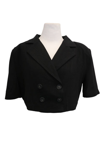 storets.com Blaire Linen Cropped Jacket