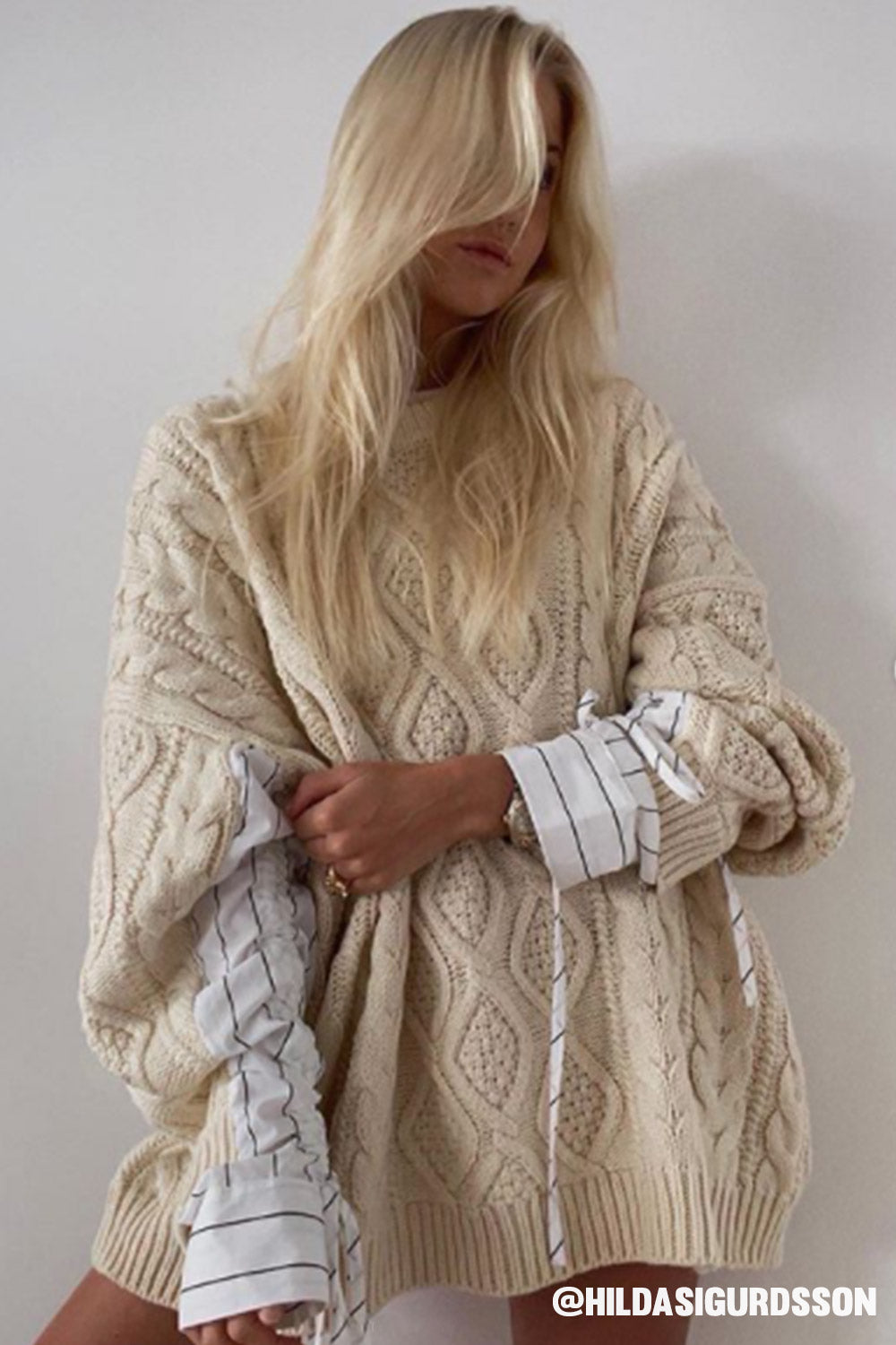 storets.com Sadie Shirt Combo Knit Pullover