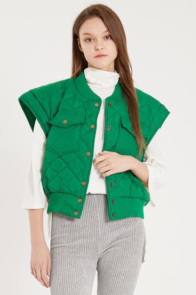 storets.com Tanner Diamond Quilted Crop Vest